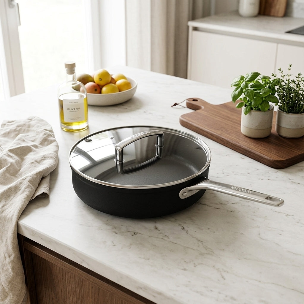Signature - Fauchon - Non-Stick Aluminium Sauté Pan - Black