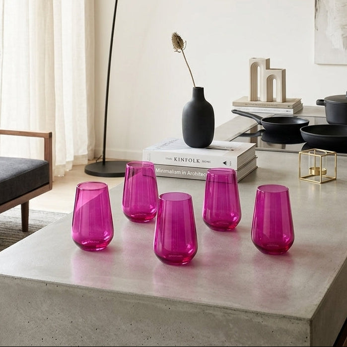 Fauchon - 6 vasos - 380 ml - Magenta