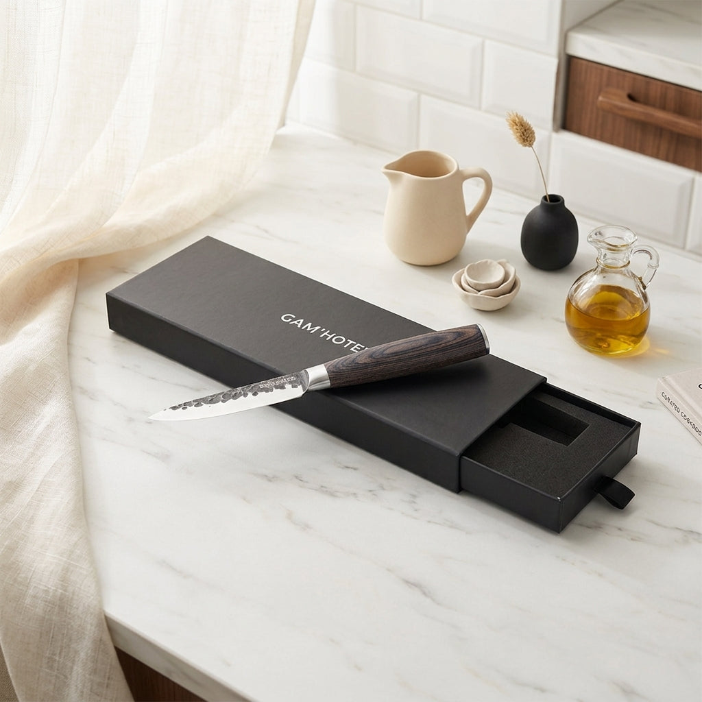 Retro - Gam'Hotel - Boxed Vegetable Knife - 20.5 cm - Black