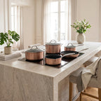 Elegance - Gam'Hotel - 9-Piece Copper-Coloured Set with Greblon Ceramic Coating - Copper