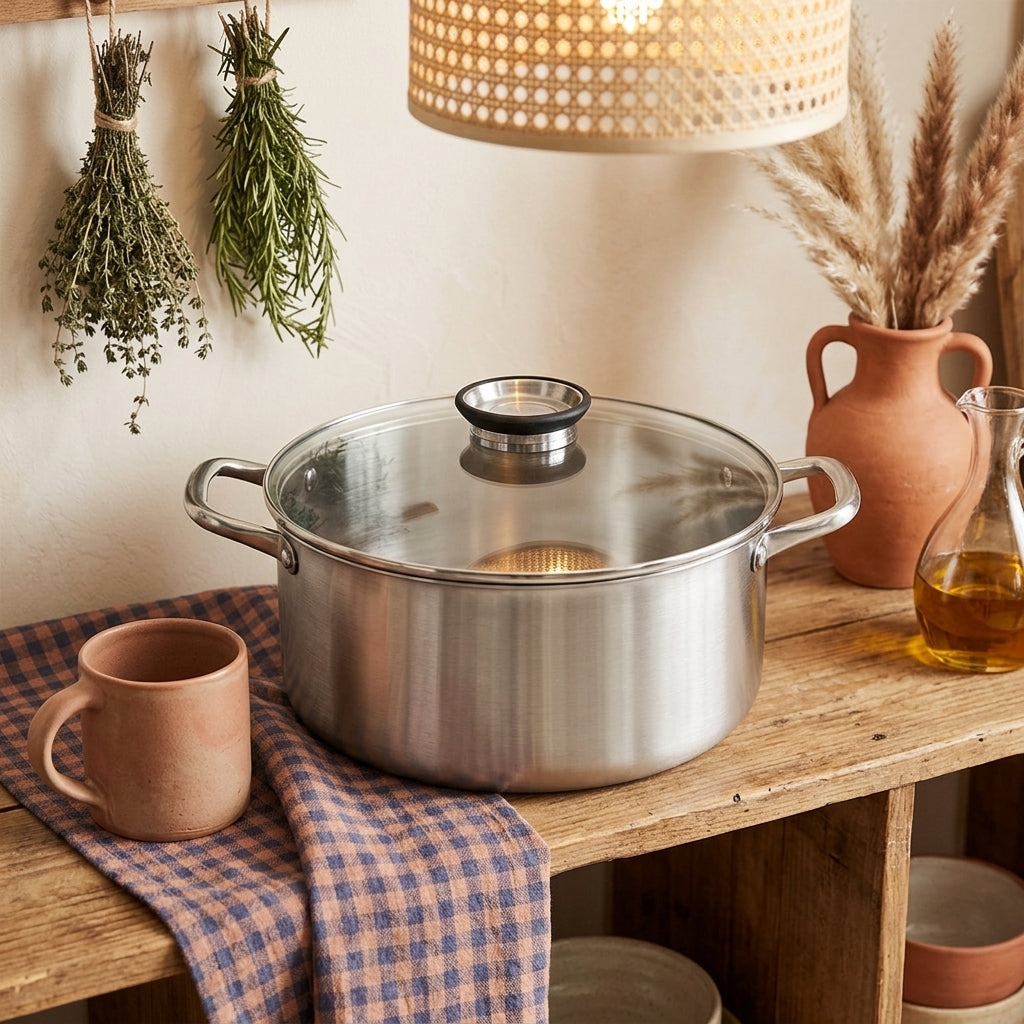 Blacksteel - Gam'Hotel - Triply Stockpot - Silver