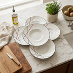 Bistrot - Fauchon - 6 piatti fondi Chef - 30 cm - Bianco