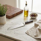 Hiro - Gam'Hotel - Couteau Santoku - Noir/Rouge