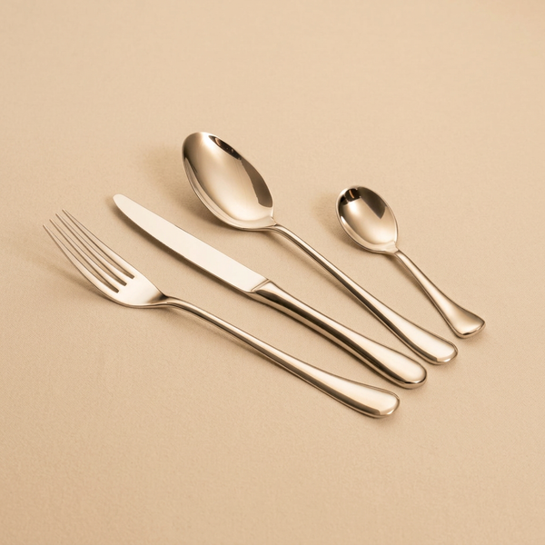 Art Culinaire - Coffret De Couverts - Vivant 24 Pièces - Acier Inoxydable 18/10 - Argent