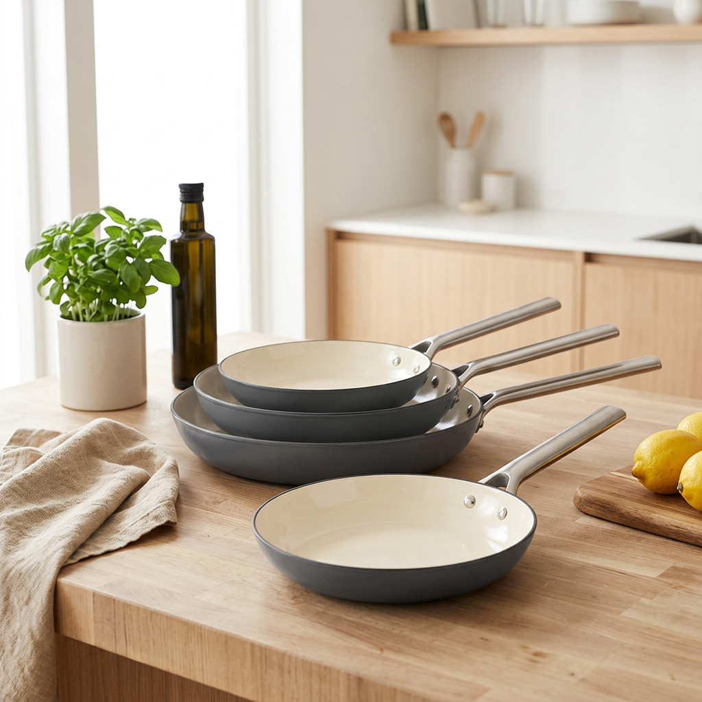 Sauter - Set De Poêles Acier Inoxydable - Fonte - Gris Foncé