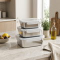 Sauter - Set of 3 Containers With PP Lid - 304 Stainless Steel - Silver