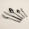 Art Culinaire - Set di Posate - Aura 30 Pezzi - Acciaio Inossidabile 18/10 - Nero
