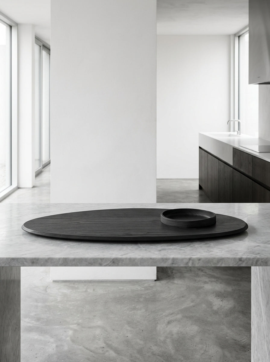 Dune Kitchen & Table - Soucoupe + Bol 02 - Frêne - Noir