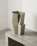 Sculptural Confluence Part 1 Bebop - Vase °6 - Grès - Vert Clair