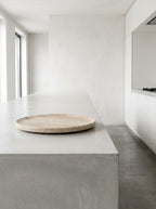 Dune Kitchen & Table – Ovales Tablett – Marmor – Hellbraun