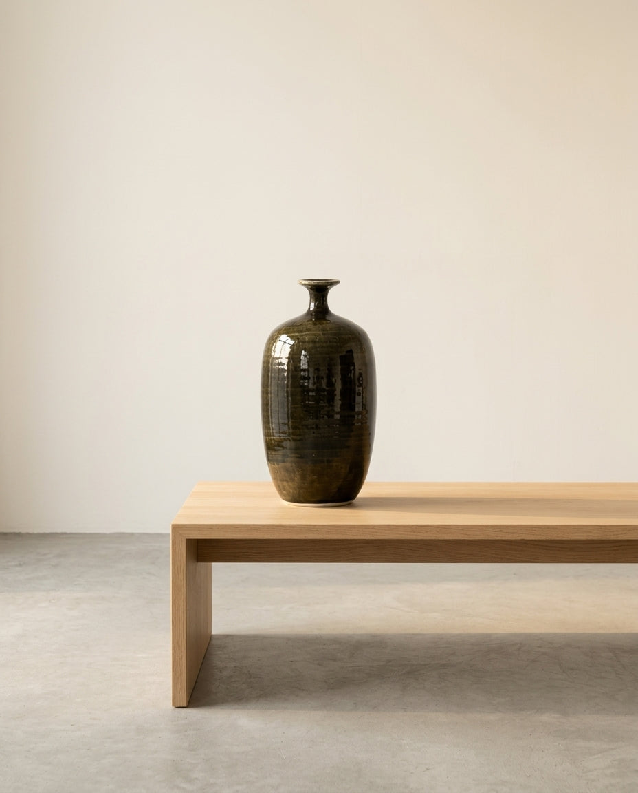Glazed Shades - Vase - S - Grès - Vert Foncé