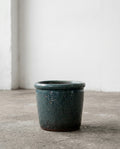 Glazed Shades - Blumentopf - S - Terrakotta - Blau