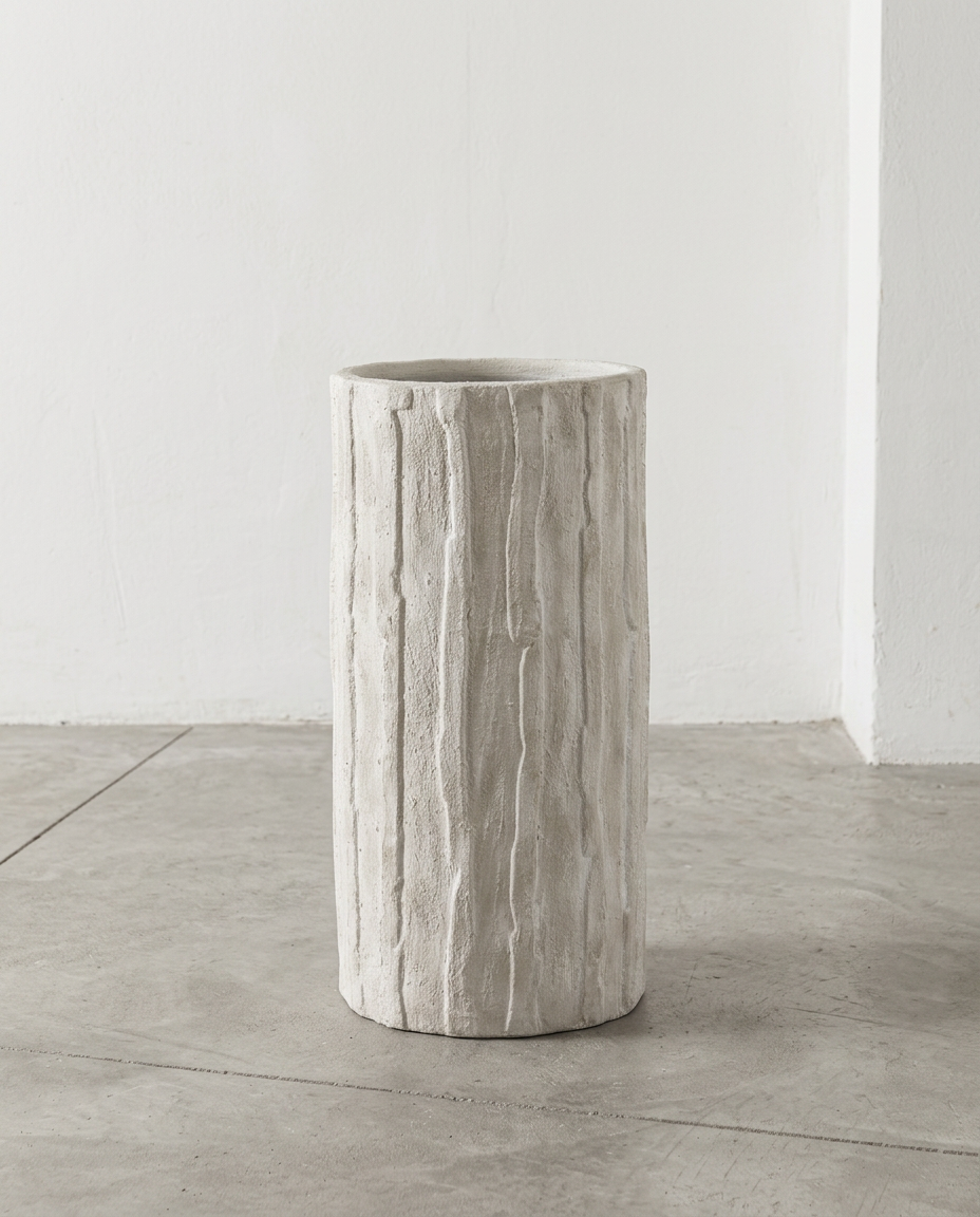 Pottery Rift - Pflanzkübel 03 - XL - Steinzeug - Off-White