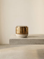 Candles Charred Santal - Bougie D'ambiance - L - Cire De Soja Et Paraffine - Or