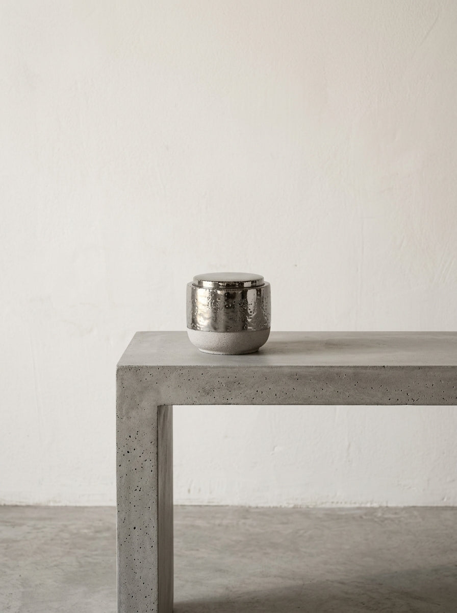 Candles Smoked Jasmine - Bougie D'ambiance - L - Cire De Soja Et Paraffine - Argent
