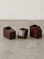 Accessories Silos - Assortiment De 3 Vases Mini - Porcelaine - Bordeaux