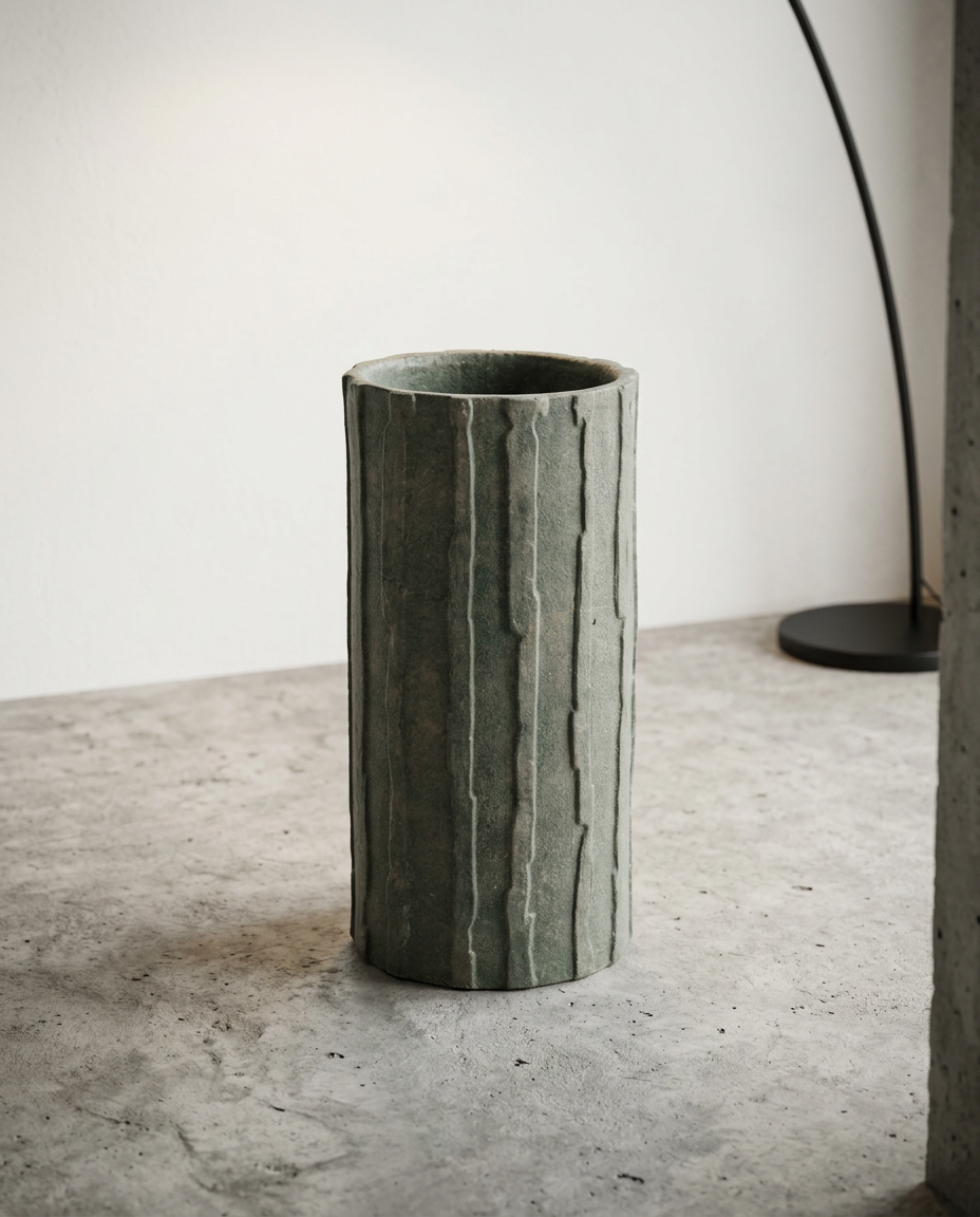 Pottery Rift - Jardinière 03 - XL - Grès - Noir Vert