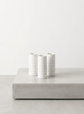 Accessories Graph - Lot De 3 Vases - XS - Grès - Blanc/Gris
