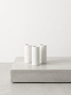 Accessories Graph - Lot De 3 Vases - XS - Grès - Blanc/Gris