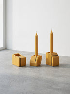 Accessories Silos - Assortiment De 3 Vases Mini - Porcelaine - Jaune