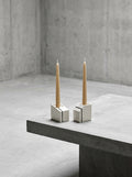 Accessories Silos - Assortiment De 2 Bougeoirs - Porcelaine - Blanc