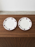 Midnight Flowers - Lot De 2 Assiettes - M - Porcelaine Bone China - Foncé Viola