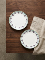 Midnight Flowers - Lot De 2 Assiettes - M - Porcelaine Bone China - Blossom Milk