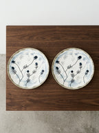Midnight Flowers - Lot De 2 Assiettes - L - Porcelaine Bone China - Mirtillo Tea