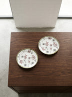 Midnight Flowers - Lot De 2 Assiettes - S - Porcelaine Bone China - Fiore Rosa
