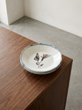 Midnight Flowers - Lot De 2 Assiettes Creuses - M - Porcelaine Bone China - Camelia Aubergine