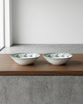 Midnight Flowers - Lot De 2 Bols Bas - S - Porcelaine Bone China - Blossom Milk
