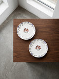 Midnight Flowers - Lot De 2 Soucoupes Pour Tasse À Thé - Porcelaine Bone China - Anemone Milk