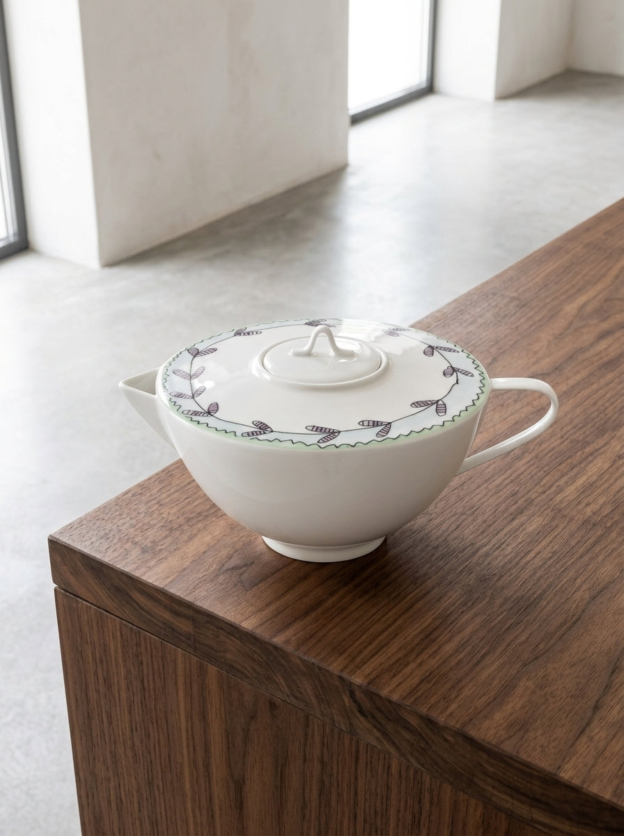 Midnight Flowers - Théière - Porcelaine Bone China - Blossom Milk