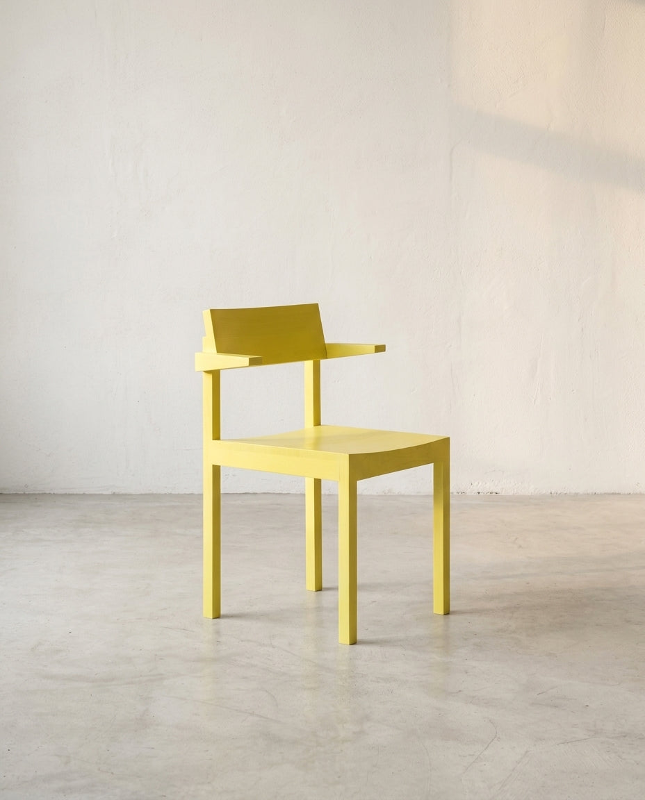Silent - Chaise À Accoudoirs - Frêne - Sun