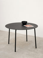 August - Table Ronde - L - Aluminium - Noir