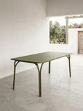 August - Table - L - Aluminium - Vert