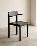 Silent - Chaise À Accoudoirs - Frêne - Coal