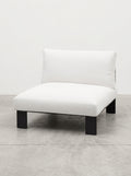 Bea Mombaers - Banc 1 Place + Coussin D'extérieur - Aluminium Et Tissu D'ameublement - Blanc Alba