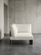Bea Mombaers - Banc Siège D'angle + Coussin D'intérieur - Aluminium Et Tissu D'ameublement - Ivoire