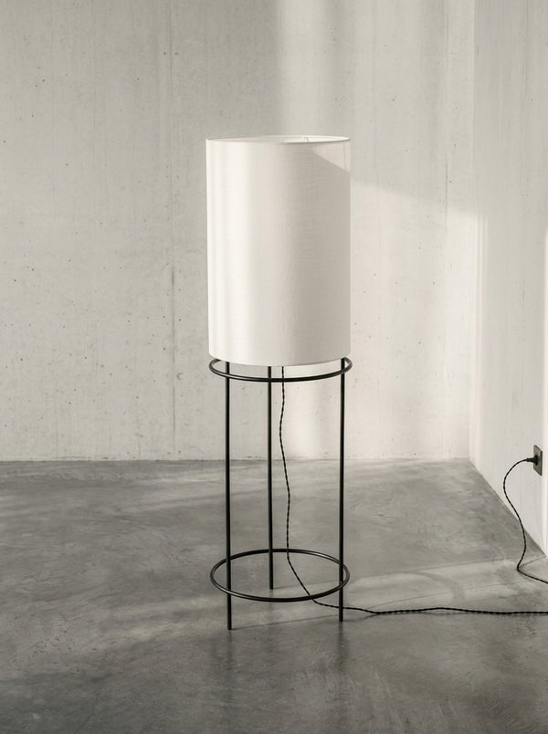 Bea Mombaers Cylinder - Lampa Podłogowa 04 - Stal - Czarny Biały