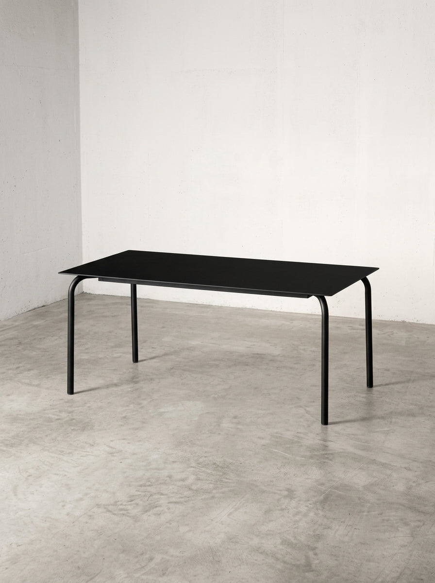 August - Table - L - Aluminium - Noir