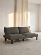 Bea Mombaers - Banc 2 Places + Coussin D'intérieur - Aluminium Et Tissu D'ameublement - Anthracite