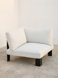 Bea Mombaers - Banc Siège D'angle + Coussin D'extérieur - Aluminium Et Tissu D'ameublement - Blanc