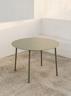 August - Table Ronde - L - Aluminium - Vert