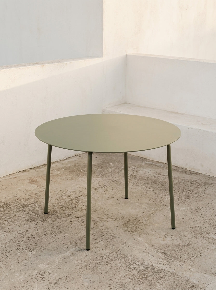 August - Table Ronde - L - Aluminium - Vert