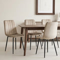 Velvet - Lot De 4 Chaises Repas - Velours - Taupe