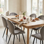 Velvet - Lot De 6 Chaises - Velours - Gris