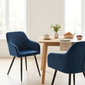Velvet - Lot De 2 Chaises - Velours - Bleu