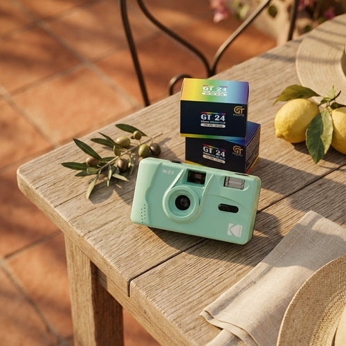 Appareil Photo Argentique - M35 - Menthe - 2 Pellicules Couleur Offertes - Kodak