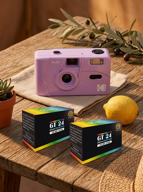 Appareil Photo Argentique - M35 - Violet - 2 Pellicules Couleur Offertes - Kodak